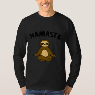 Namaste Funny Niedlich Sloth Yoga Pose Sloth Yoga T-Shirt