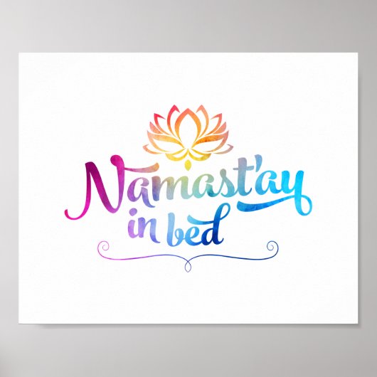 Namaste Funny Quote Poster (Vorne)