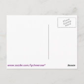 NAMASTE fuschia Postkarte (Rückseite)