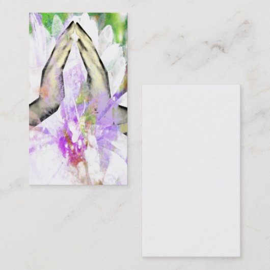 Namaste Gebets-betende HandVisitenkarten Visitenkarte (Vorne/Hinten)