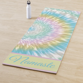 Namaste Gefärbte Krawatte Pastell Rainbow Rosa Gel Yogamatte