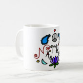 Namaste Gekritzel Kaffeetasse (Vorderseite Links)