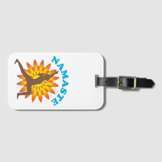 Namaste Gepäckanhänger (Vorderseite (Horizontal))