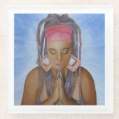 Namaste Glass Untersetzer (Vorderseite)