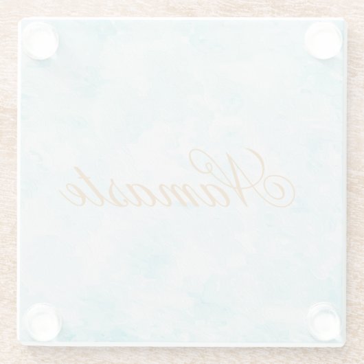 Namaste Glasuntersetzer (Rückseite)