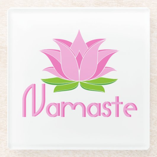 Namaste Glasuntersetzer (Vorderseite)