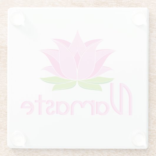 Namaste Glasuntersetzer (Rückseite)