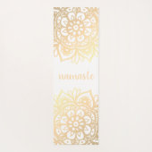 Namaste Gold Mandala Blume Yogamatte (Rückseite)