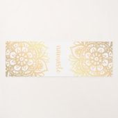 Namaste Gold Mandala Blume Yogamatte (Vorderseite (Horizontal))