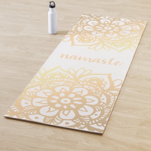 Namaste Gold Mandala Blume Yogamatte (Beispiel)