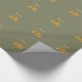 Namaste grau/gold geschenkpapier (Ecke)