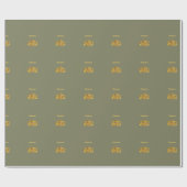 Namaste grau/gold geschenkpapier (Flach)