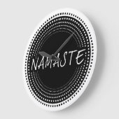 Namaste Große Wanduhr (Winkel)