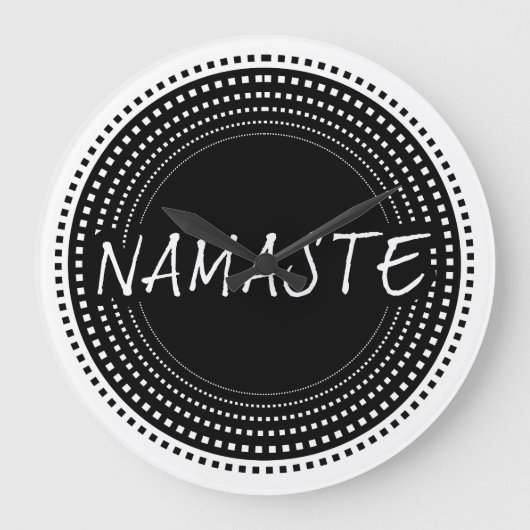 Namaste Große Wanduhr (Vorderseite)