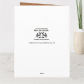 Namaste Grußkarte Karte (Rückseite)