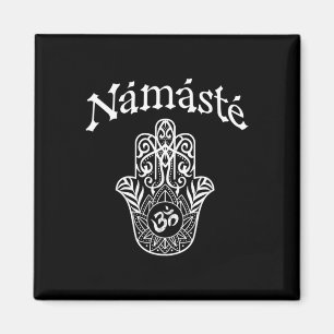 Namaste Hand Hamsa Yoga Hinduismus Veden Ohm _1 Magnet