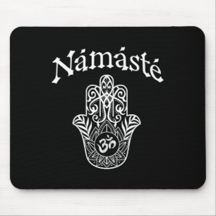 Namaste Hand Hamsa Yoga Hinduismus Veden Ohm _1 Mousepad