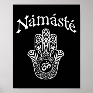 Namaste Hand Hamsa Yoga Hinduismus Veden Ohm _1 Poster