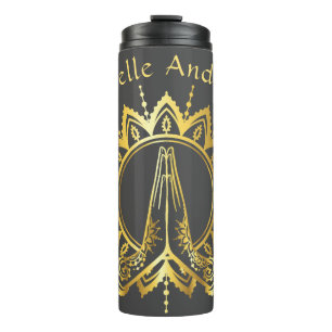 Namaste Hands Flasche für Reisegewässer