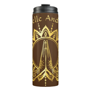 Namaste Hands Flasche für Reisegewässer