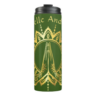 Namaste Hands Travel Mug Thermosbecher