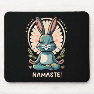 Namaste Hase Yoga Kaninchen Meditation Mousepad