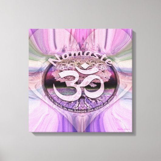 Namaste Heart Leinwanddruck (Vorderseite)