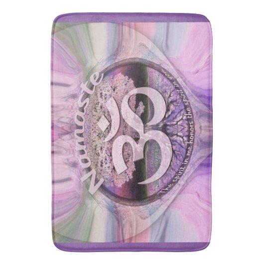 Namaste Herz Badematte (Vorderseite Vertikal)