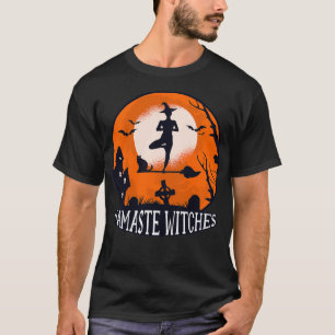 Namaste Hexen Funny Yoga Halloween für Frauen T-Shirt