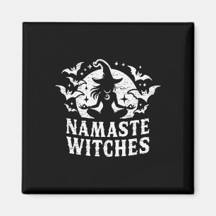 Namaste Hexen Yoga Halloween Meditation  Magnet