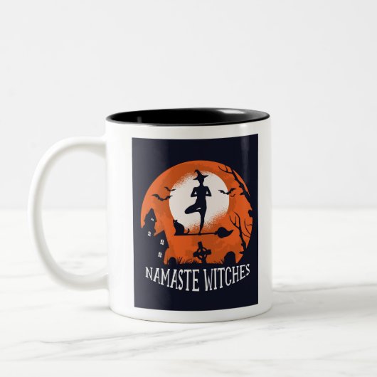 Namaste Hexen Zweifarbige Tasse (Links)