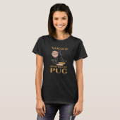 Namaste Home with My Pug Sayings Dog Lover Quotes  T-Shirt (Vorne ganz)