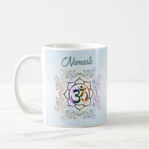 Namaste Hübsch Prismatic Lotus Spirituelle Kunst Kaffeetasse