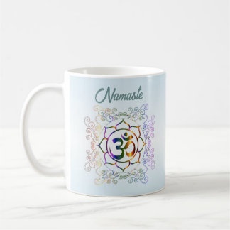 Namaste Hübsch Prismatic Lotus Spirituelle Kunst Kaffeetasse