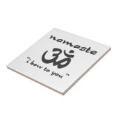 Namaste - I Bow To You Fliese (Seite)