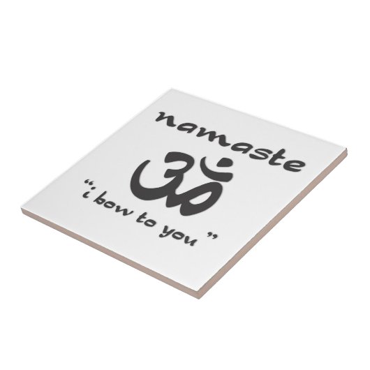 Namaste - I Bow To You Fliese (Seite)