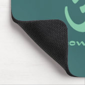 Namaste - I bow to you (in green) Mousepad (Ecke)