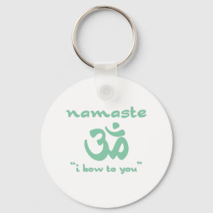 Namaste - I bow to you (in green) Schlüsselanhänger