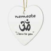 Namaste - I Bow To You Keramikornament (Links)