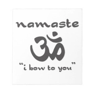 Namaste - I Bow To You Notizblock