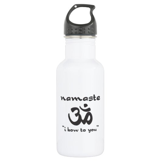 Namaste - I Bow To You Trinkflasche (Vorderseite)