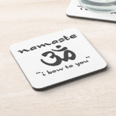 Namaste - I Bow To You Untersetzer (Linke Seite)