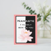 Namaste - Ich beuge mich demütig vor Ihnen Einladung (Stehend Vorderseite)