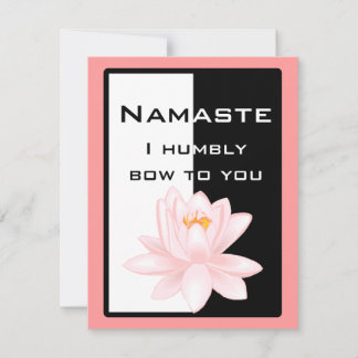 Namaste - Ich beuge mich demütig vor Ihnen Einladung