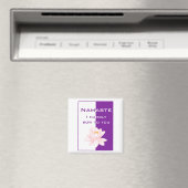 Namaste - Ich beuge mich demütig vor Ihnen (lila) Magnet (In Situ (Geschirrspüler))