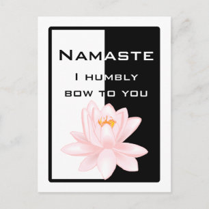 Namaste - Ich beuge mich demütig vor Ihnen Postkarte