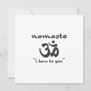 Namaste - Ich beuge mich Ihnen Einladung
