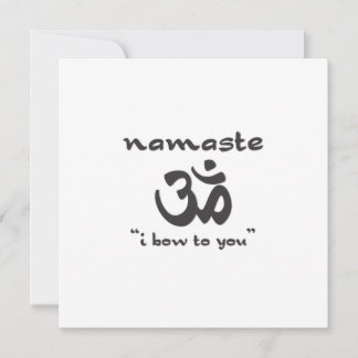 Namaste - Ich beuge mich Ihnen Einladung