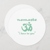 Namaste - Ich beuge mich Ihnen Einladung (Vorne/Hinten)