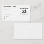 Namaste - Ich beuge mich Ihnen Visitenkarte (Vorne/Hinten)